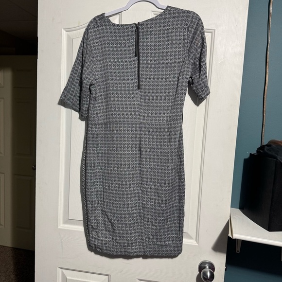 Chic Grey and White Patterned Dress Pockets From Sandwich_ Size EU 42 (US 12) - Picture 2 of 11